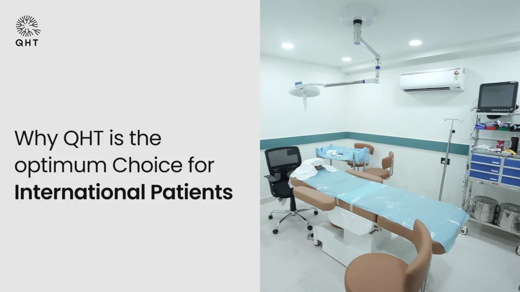 State-of-the-art operating room at QHT Clinic for international hair transplant patients.